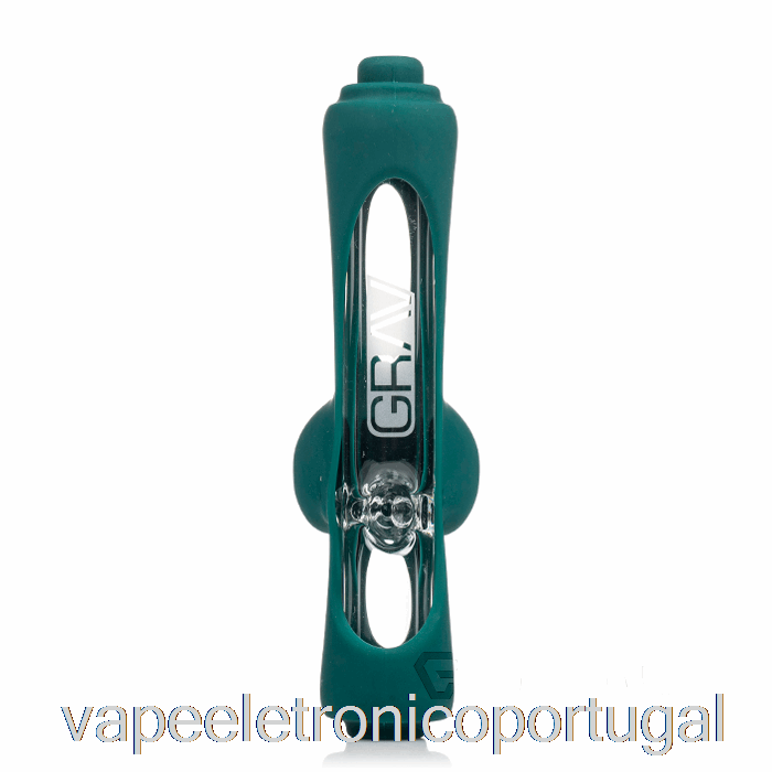 Vape Eletronico Grav Mini Rolo Compressor Com Pele De Silicone Azul-petróleo Escuro